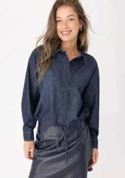 DAMES ANNA BLUE KORTE ROK