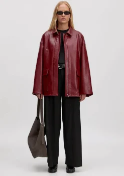 DAMES EDITED LEER/SUEDE JACK