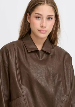 DAMES ICHI LEER/SUEDE JACK