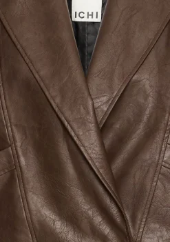 DAMES ICHI LEER/SUEDE JACK