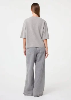 DAMES KNIT-TED TRUI KORTE MOUW