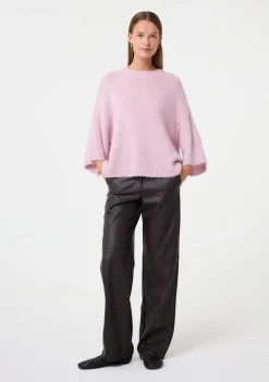 DAMES KNIT-TED TRUI KORTE MOUW