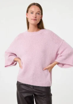 DAMES KNIT-TED TRUI KORTE MOUW