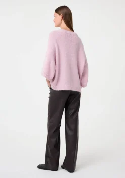 DAMES KNIT-TED TRUI KORTE MOUW