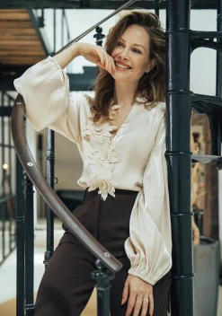 DAMES LABEL DOT BLOUSE