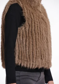 DAMES RINO EN PELLE GILET