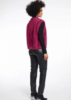 DAMES RINO EN PELLE GILET