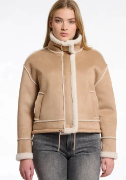 DAMES RINO EN PELLE LEER/SUEDE JACK