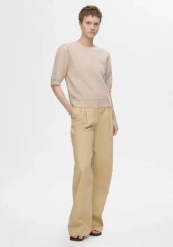 DAMES SELECTED FEMME TRUI KORTE MOUW