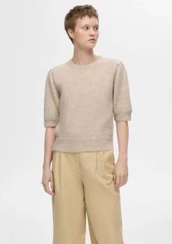 DAMES SELECTED FEMME TRUI KORTE MOUW