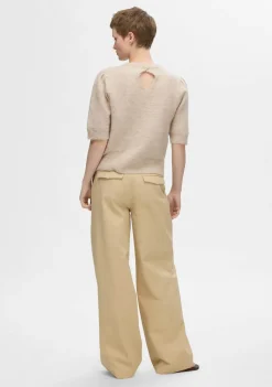 DAMES SELECTED FEMME TRUI KORTE MOUW