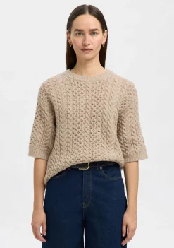 DAMES SELECTED FEMME TRUI KORTE MOUW