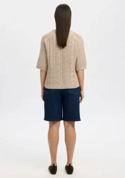 DAMES SELECTED FEMME TRUI KORTE MOUW