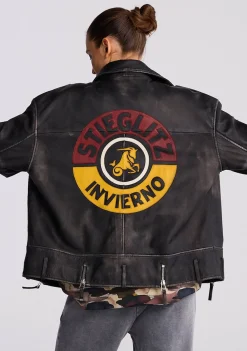 DAMES STIEGLITZ LEER/SUEDE JACK